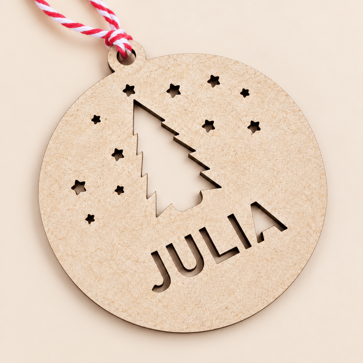 Wooden Tree Decoration Personalised - Image 3
