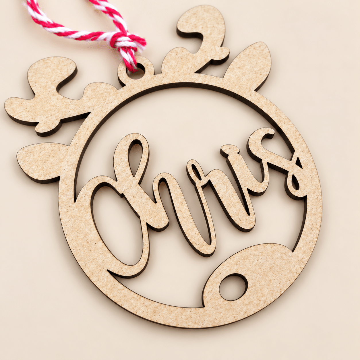 Wooden Tree Decoration Personalised - Image 2