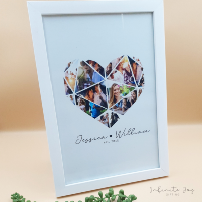 Heart Collage Framed Art