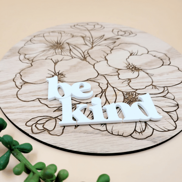 Floral Wooden Sign - Image 4