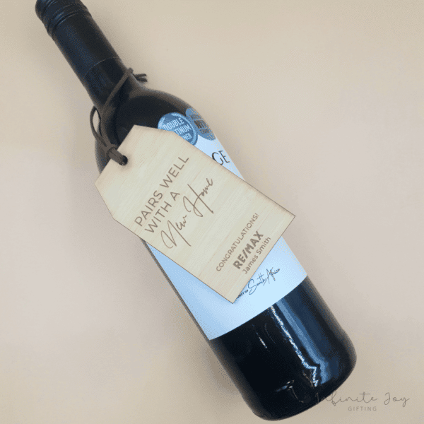 Wine with Wooden Tag - Image 2