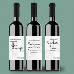Teacher Wine Labels