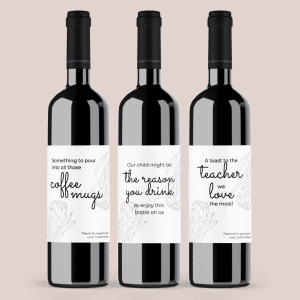 Teacher Wine Labels