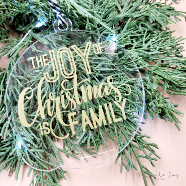 Acrylic Tree Decoration: Joy