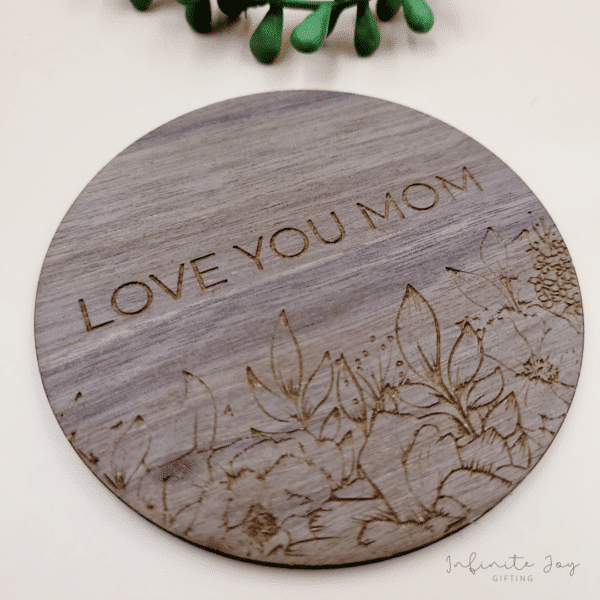 Wooden Coaster Set (Mom) - Image 3