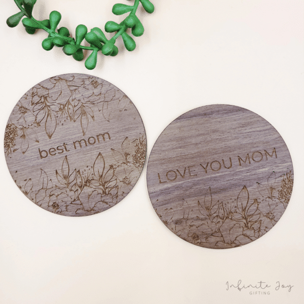Wooden Coaster Set (Mom)