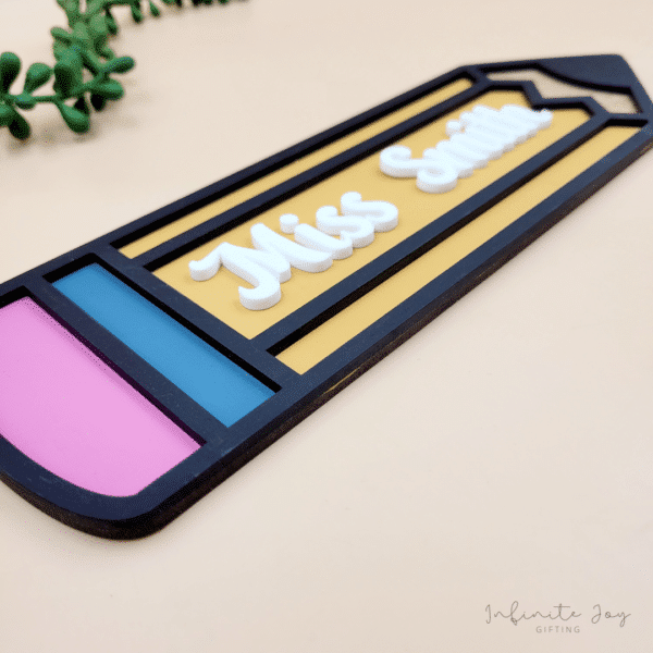 Teacher Pencil Door Sign - Image 3