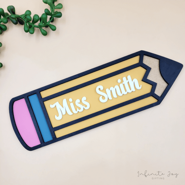 Teacher Pencil Door Sign