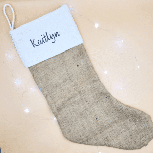 Hessian Christmas Stocking
