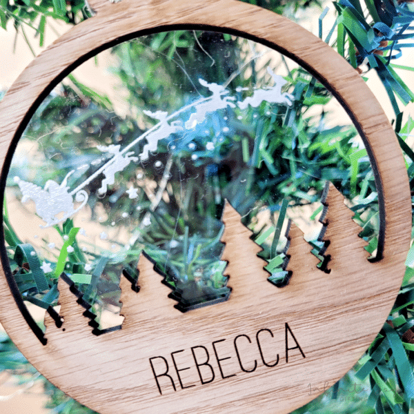 Acrylic & Wood Tree Decoration - Image 3