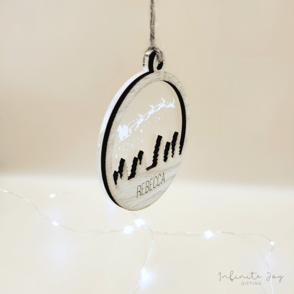 Acrylic & Wood Tree Decoration - Image 2