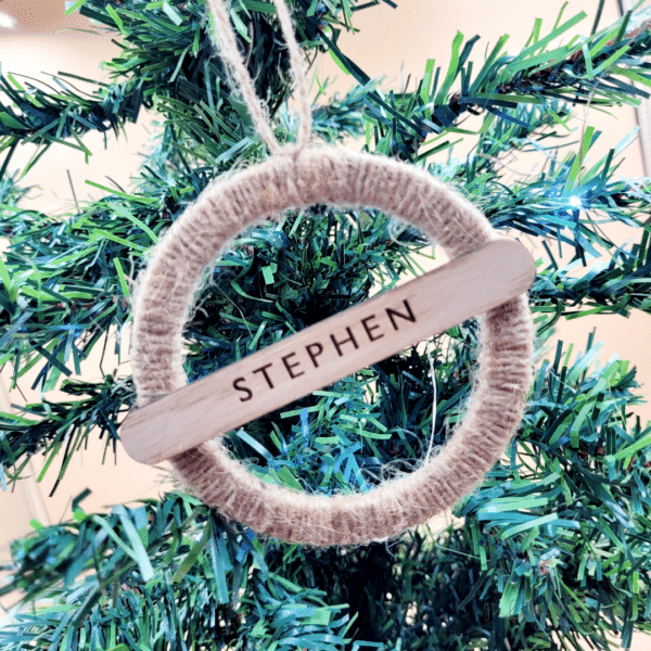 Tree Decoration (Leather/Twine) - Image 2