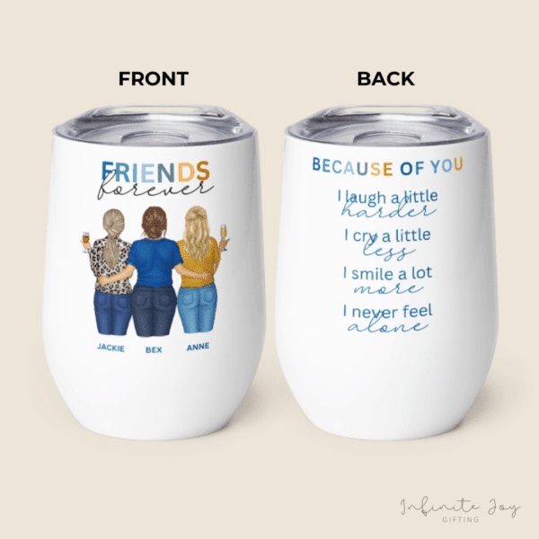 Wine / Coffee Tumbler (Besties) - Image 2