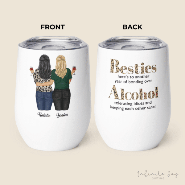 Wine / Coffee Tumbler (Besties) - Image 3