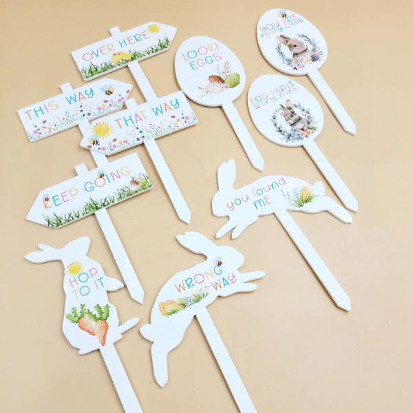 Acrylic Easter Hunt Signs - Image 2