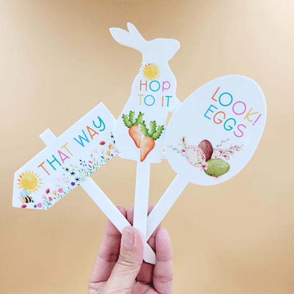 Acrylic Easter Hunt Signs