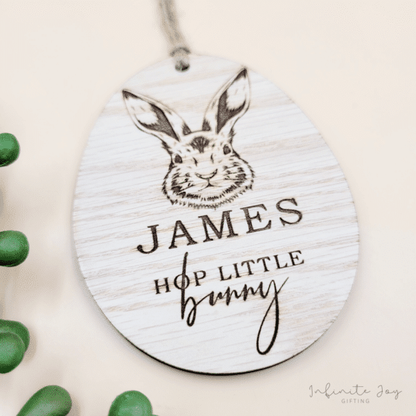 Easter Basket Tag (Hop Little Bunny)
