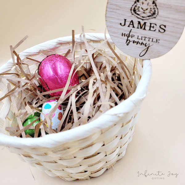 Easter Hunt Basket + Personalised Tag - Image 3