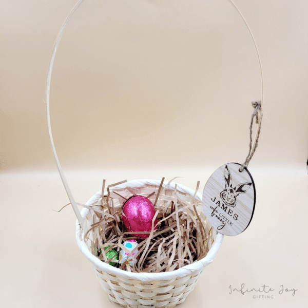 Easter Hunt Basket + Personalised Tag - Image 2