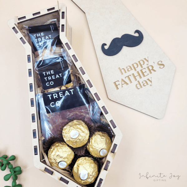 Wooden Tie Treat Box