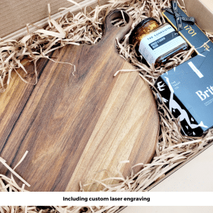 Wooden Cheese Board Gift Set