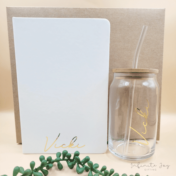 Notebook & Glass Cup Gift Set - Image 2