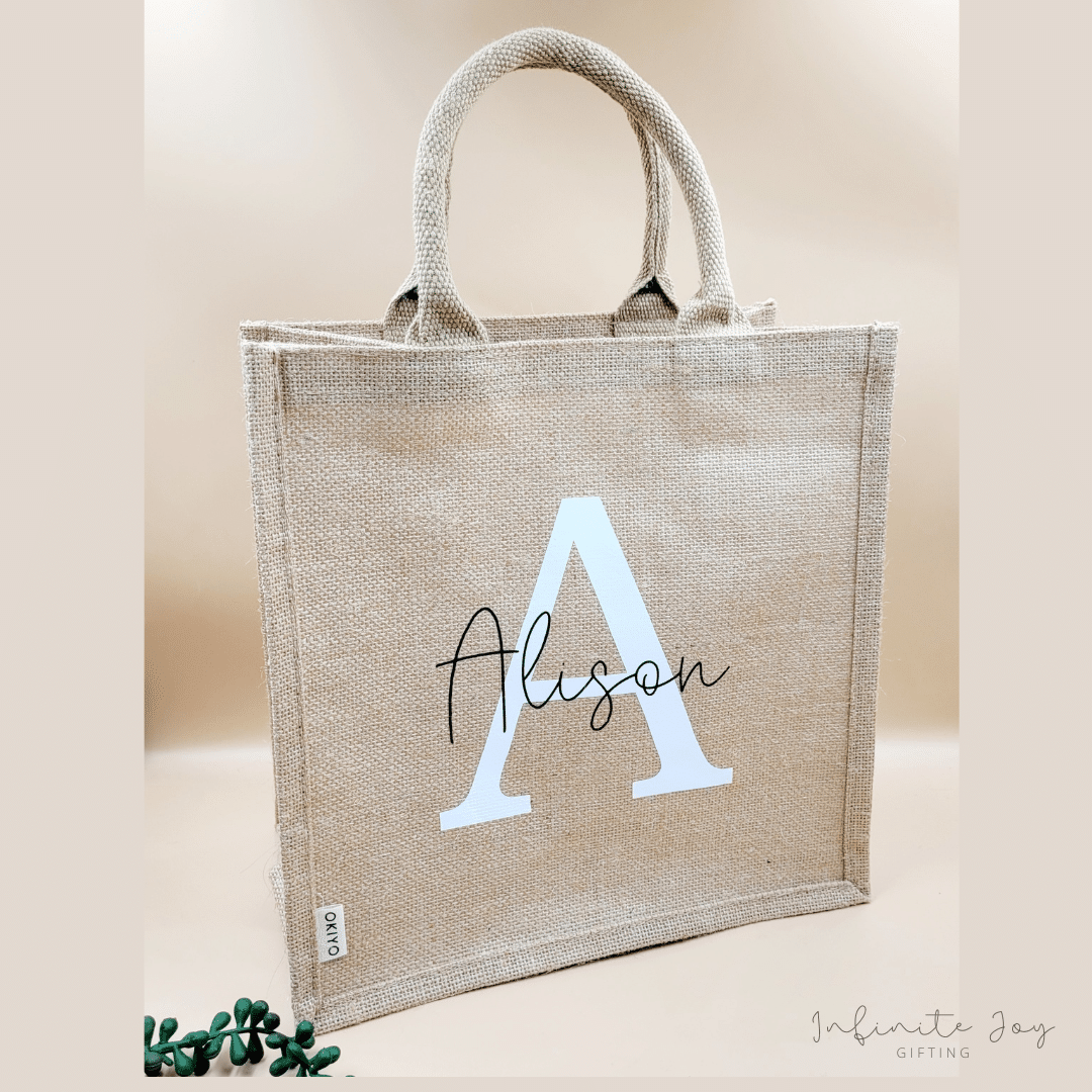 Personalised Jute Bag Infinite Joy Gifting