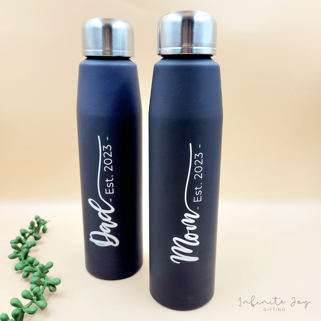 Mom & Dad Water Bottle Set
