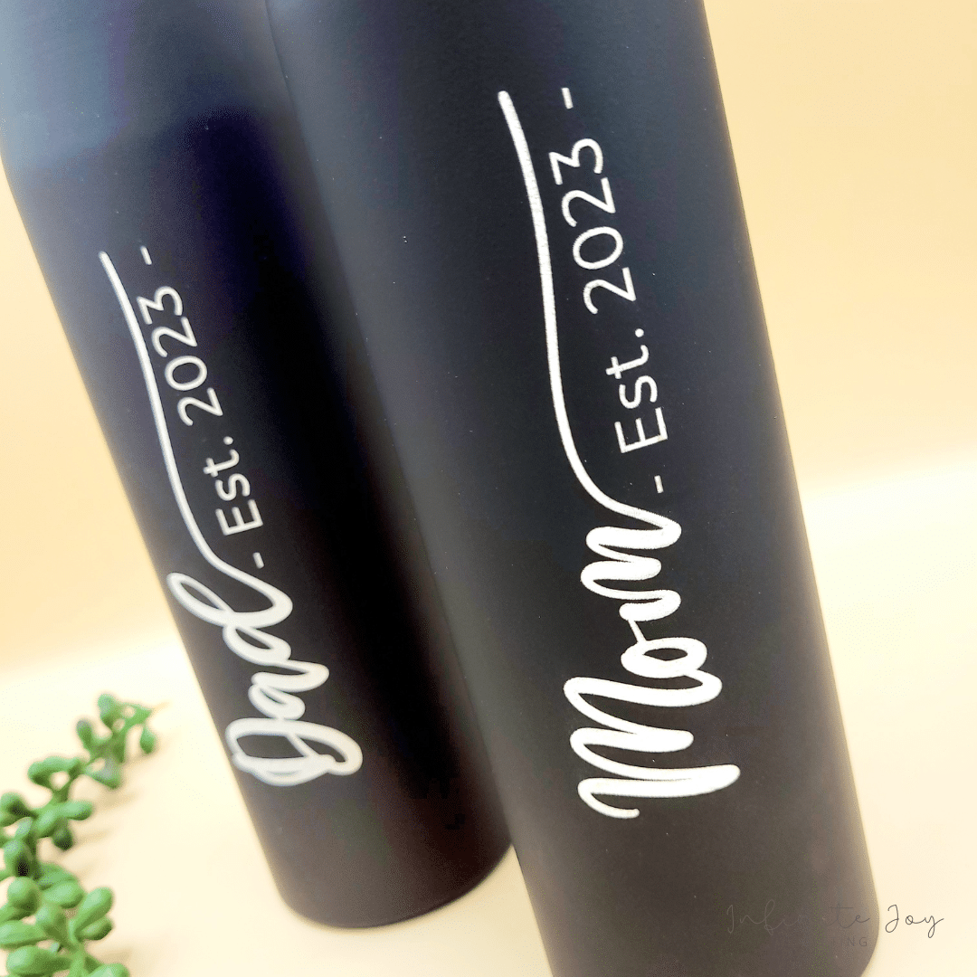 Mom & Dad Water Bottle Set - Image 2