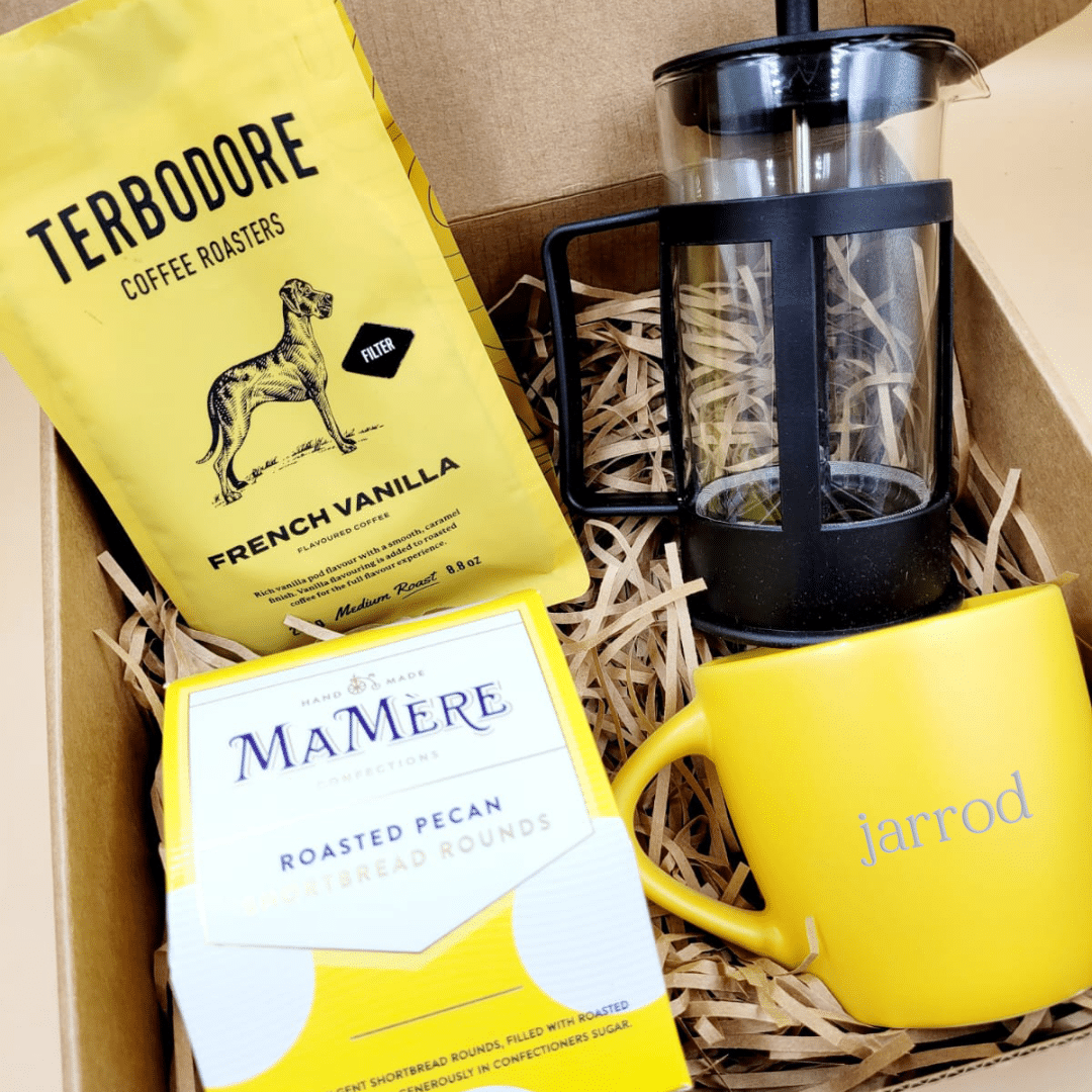 Personalised coffee lover gift box