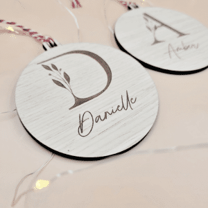 Christmas Tree Decoration Monogram