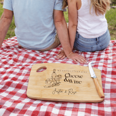 Bamboo Cheese Board Set