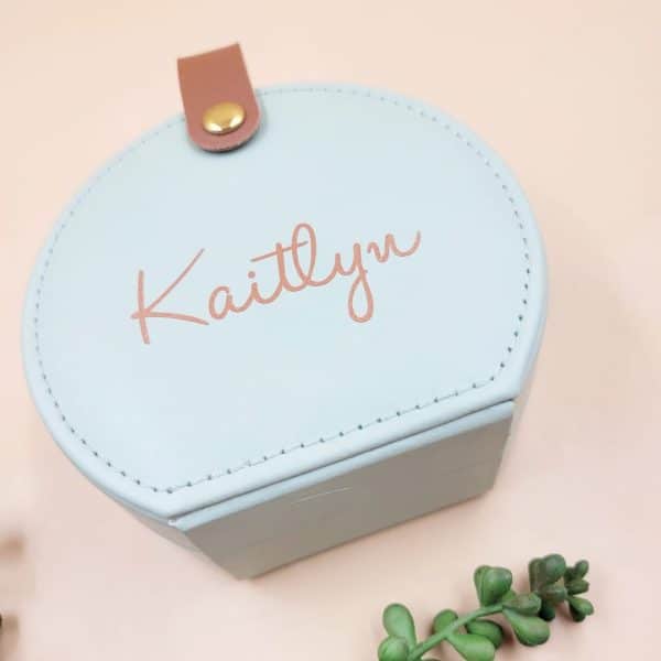 Personalised Jewellery Box (green) - Image 3
