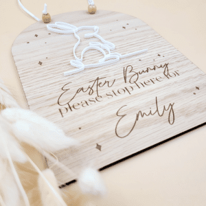 Easter Bunny Stop Here Sign