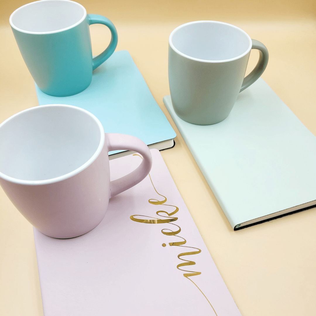 Personalised Pastel Notebook & Mug Set - Image 4