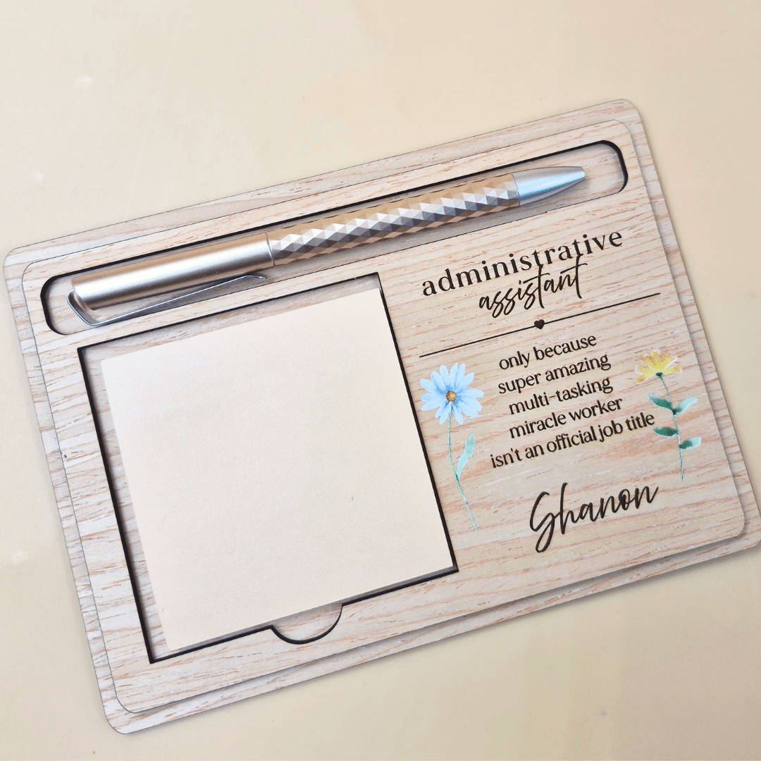 Admin Assistant Sticky Note Holder