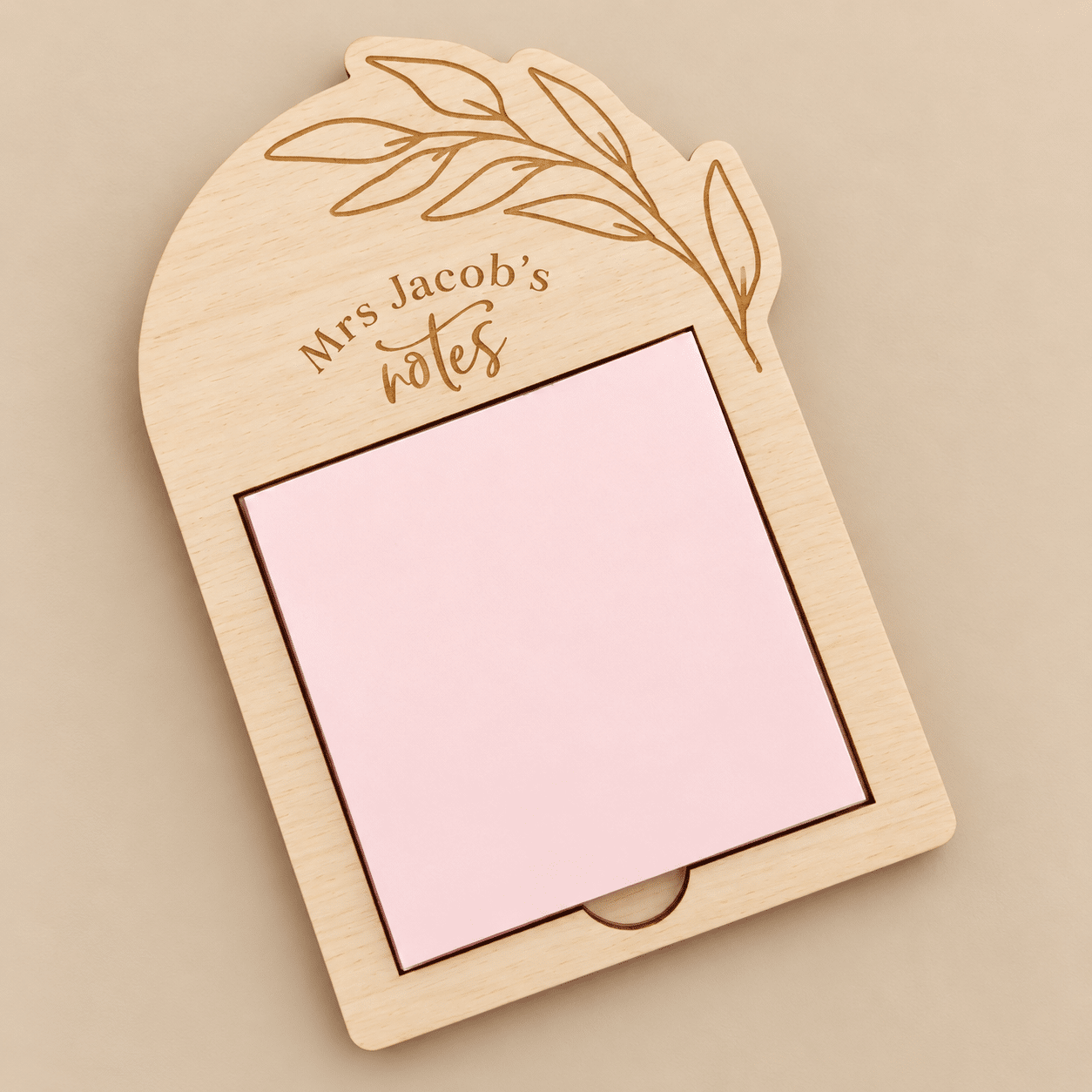 Personalised Sticky Note Holder
