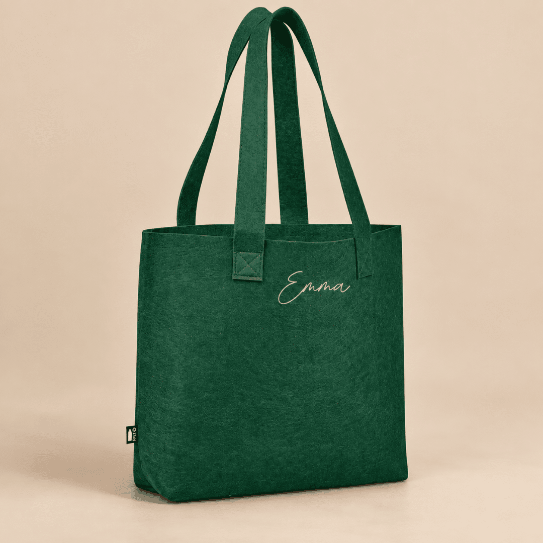 Personalised Recycled Felt Shopper - Image 2